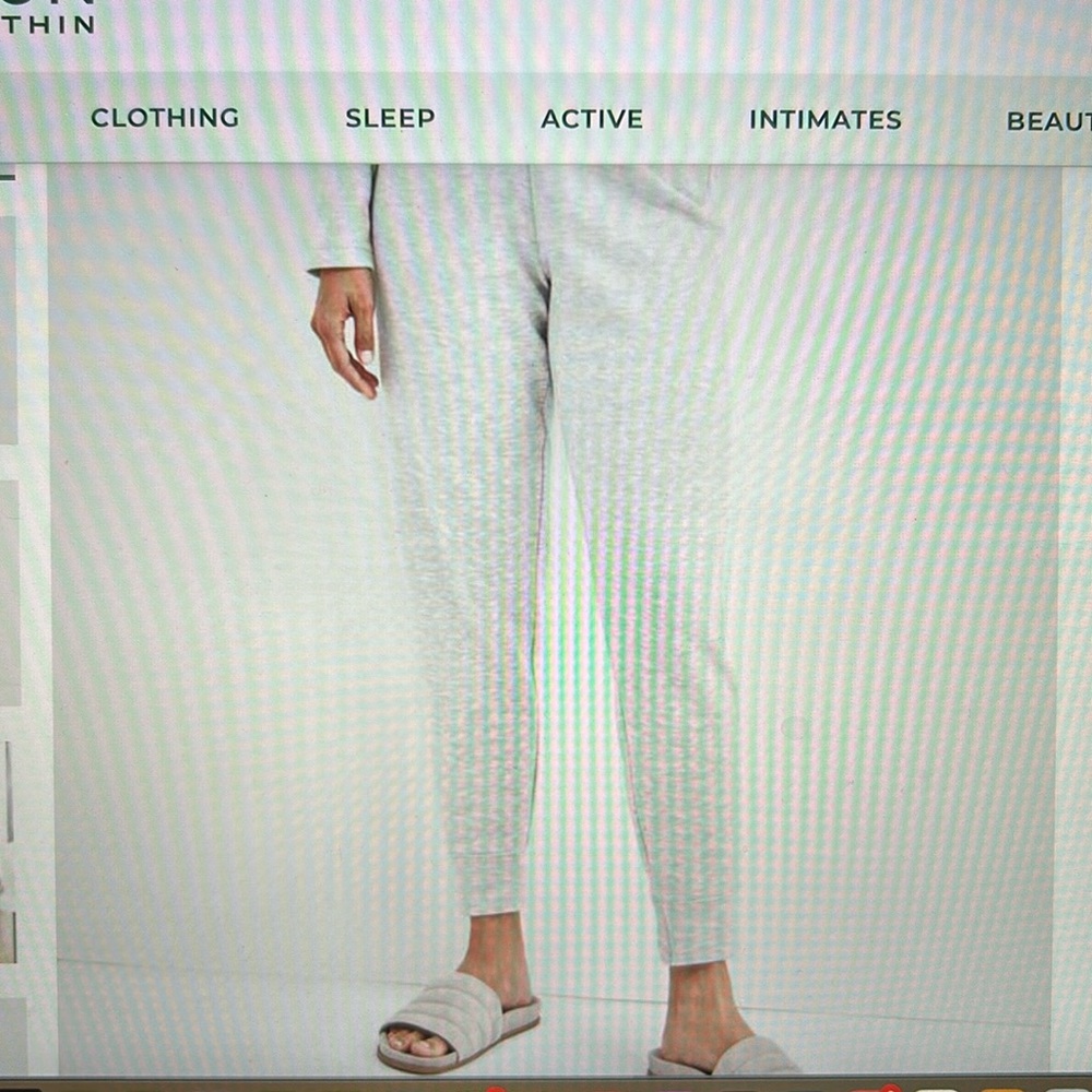 Heaven Well Within, size L, grey fleece slim pants